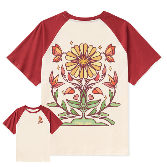 Freeleaf Elf Viligis Unisex Nature Inspired Raglan Sleeve Top