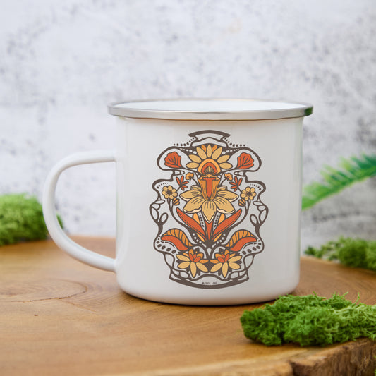 Freeleaf Spring Flower Enamel Mug