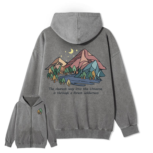 Freeleaf Pathway to the  Universe Unisex Fleece Full-Zip Hoodie