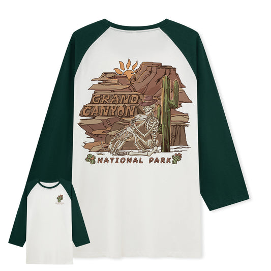 Freeleaf  Grand Canyon National Park  Unisex Raglan Sleeve Top