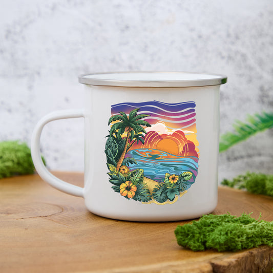 Freeleaf Golden Beach Enamel Mug