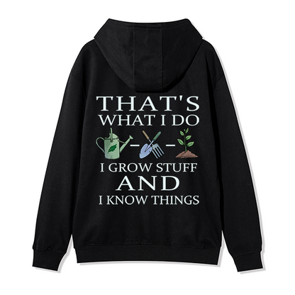 freeleaf-i-grow-stuff-and-i-know-things-sticker-back-printed-unisex-nature-inspired-fleece-full-zip-hoodie