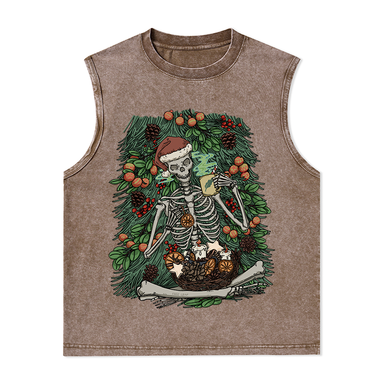 Freeleaf Infinite Fun Time Front-printed Unisex Washed Tank Tops