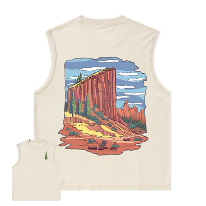 Freeleaf Zion National Park Unisex Nature Inspired Washed Tank Tops