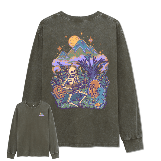 Fairy Tale Halloween Washed Long Sleeve Top