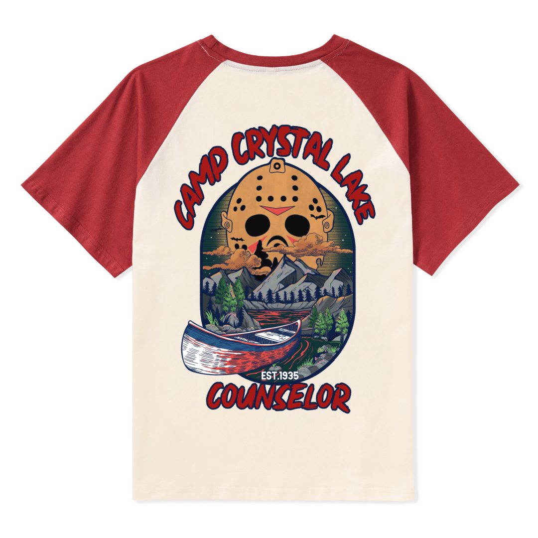 Camp Crystal Lake Raglan Short Sleeve Top