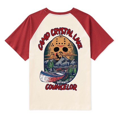 Camp Crystal Lake Raglan Short Sleeve Top