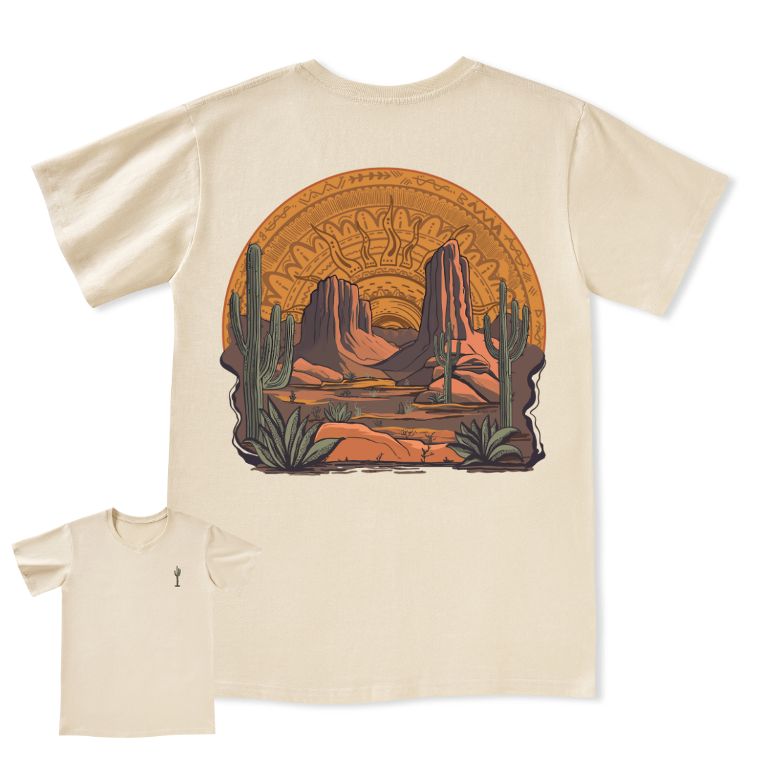 Golden Desert V-neck Tee