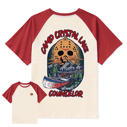 Camp Crystal Lake Raglan Short Sleeve Top