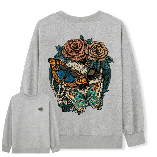 Floral Skull Sweatshirt