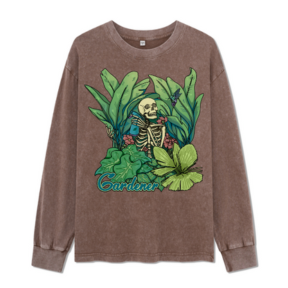 Gardener Washed Long Sleeve Top