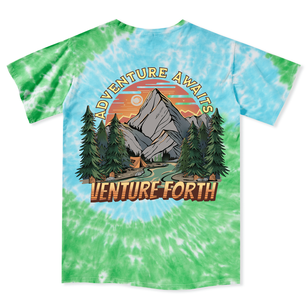 Adventure Awaits Tie Dye Tee