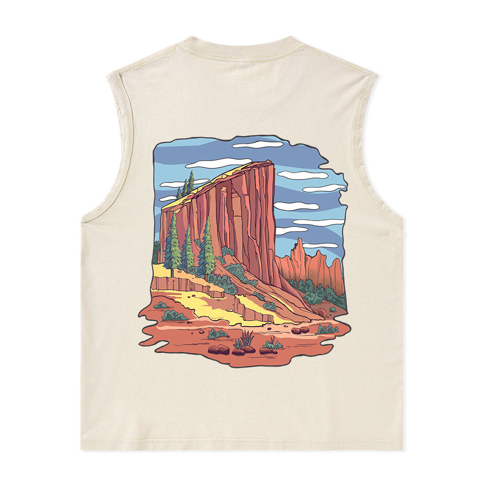 Freeleaf Zion National Park Unisex Nature Inspired Washed Tank Tops