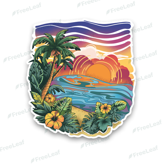 Golden Beach Sticker