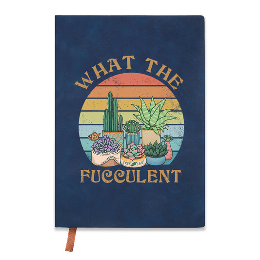 Freeleaf What the Fucculent Leather Journal Notebook