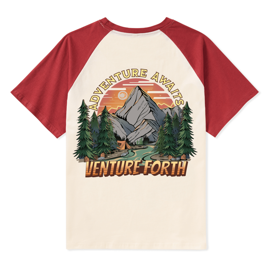 Adventure Awaits Raglan Short Sleeve Top