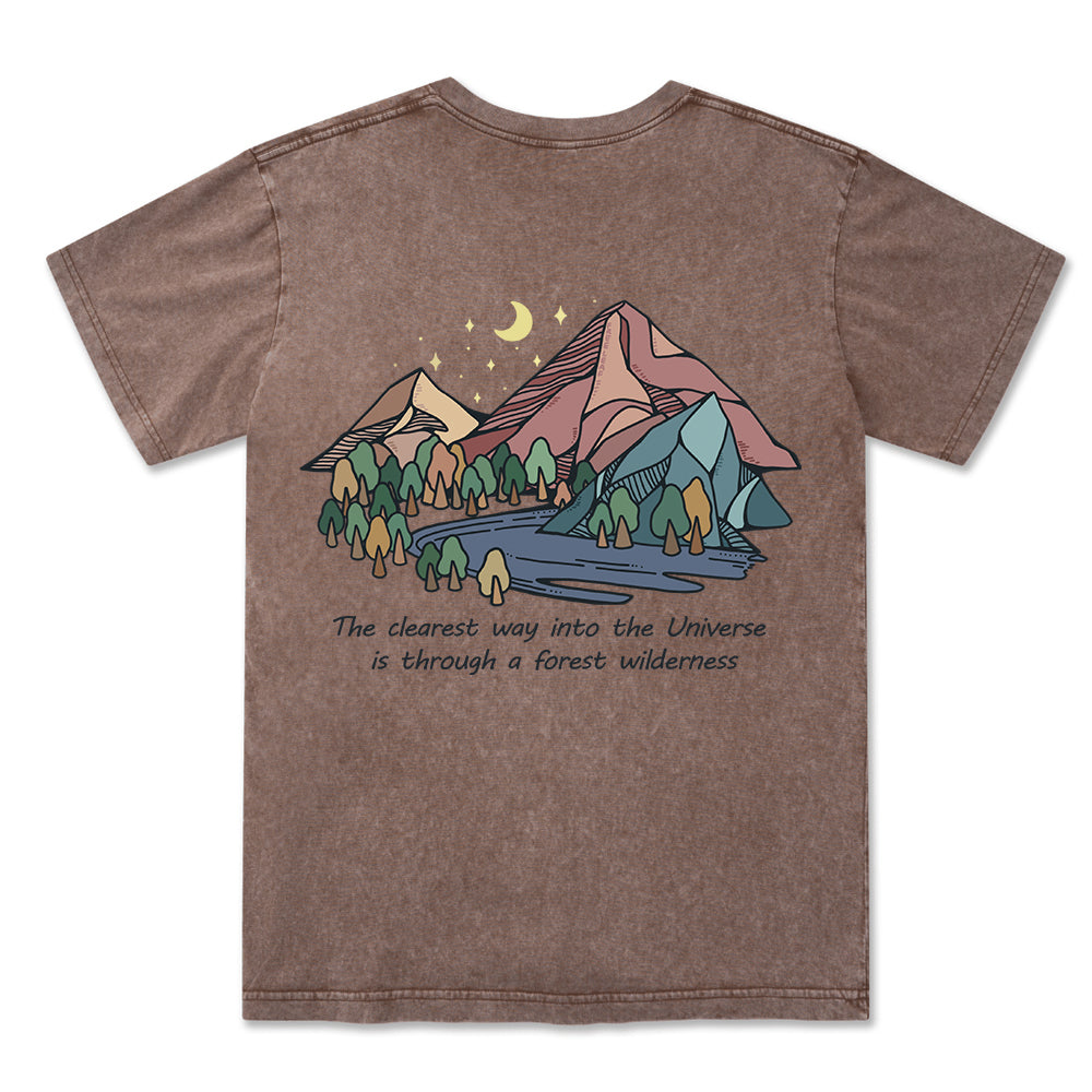 Freeleaf Pathway to the  Universe Unisex Washed Tee