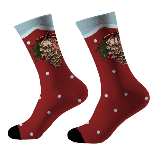 Christmas Pine Cone Sock