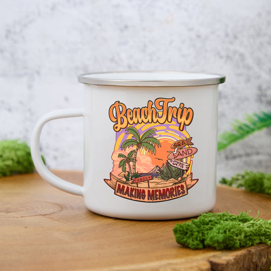 Freeleaf Vacation Enamel Mug