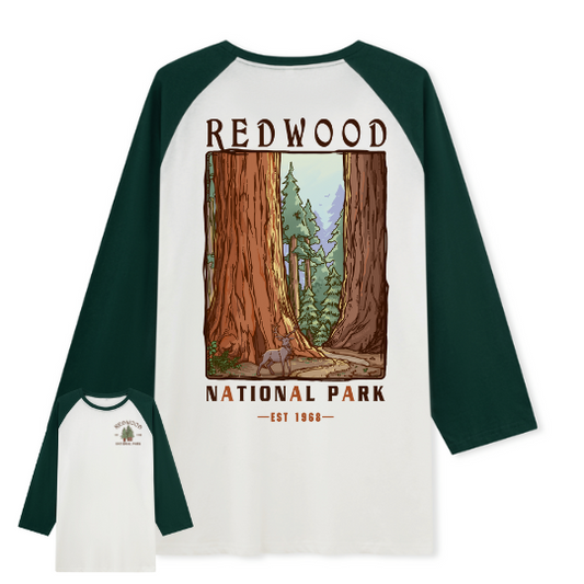 Elk Walk Raglan Long Sleeve Top