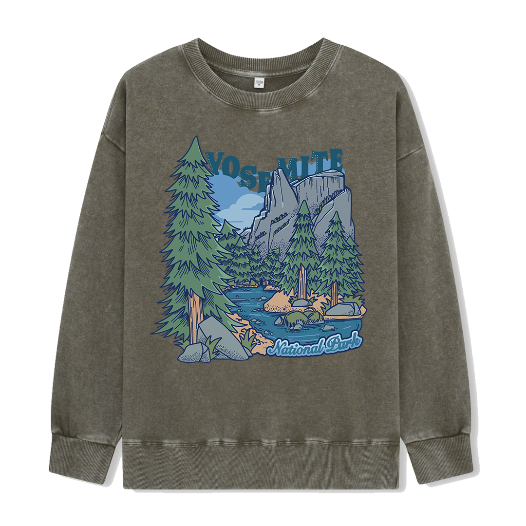 Yosemite National Park Washed Sweatshirt