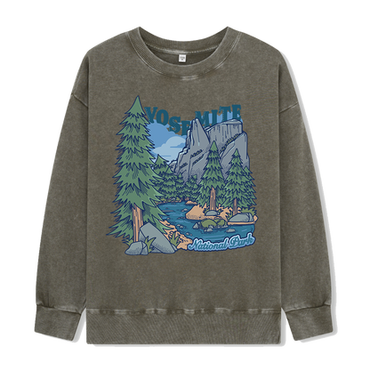 Yosemite National Park Washed Sweatshirt