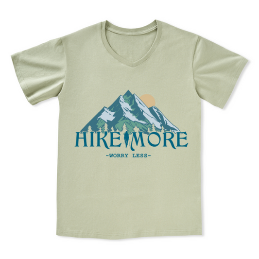 Hike More Front-printed V-neck Tee