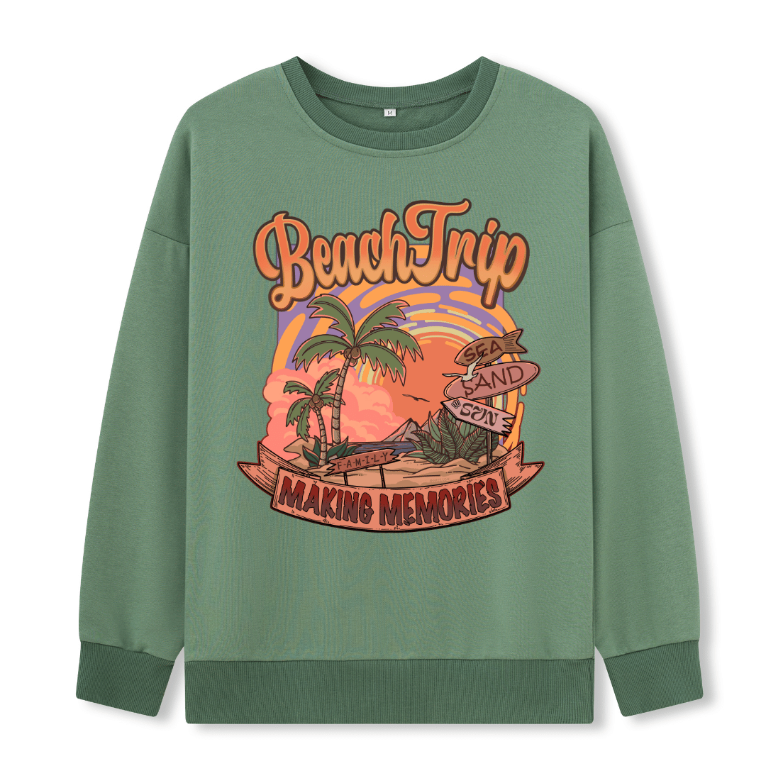 Vacation Front-printed Sweatshirt