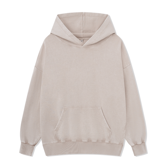 Freeleaf Unisex Vintage Washed Solid Hoodie