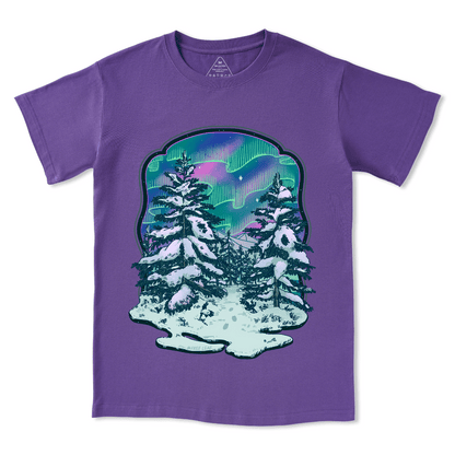 Winter Aurora Front-printed Tee