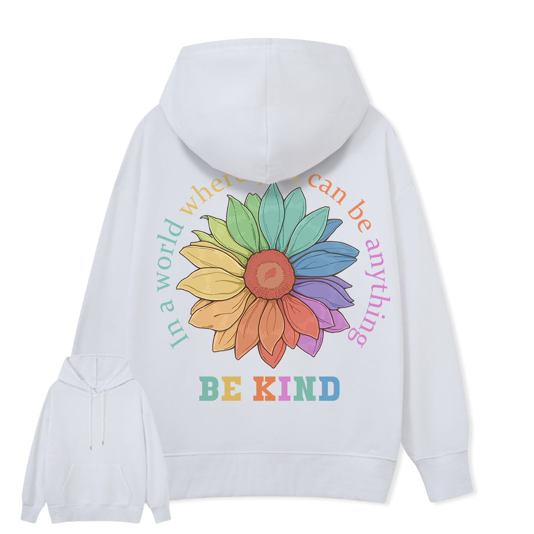 Freeleaf Be Kind Unisex Back-printed Hoodie