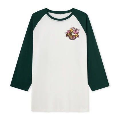 Freeleaf Flourishing Garden Nature Inspired Unisex Raglan Sleeve Top