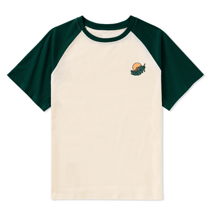 Hawaiian Vacation Raglan Short Sleeve Top