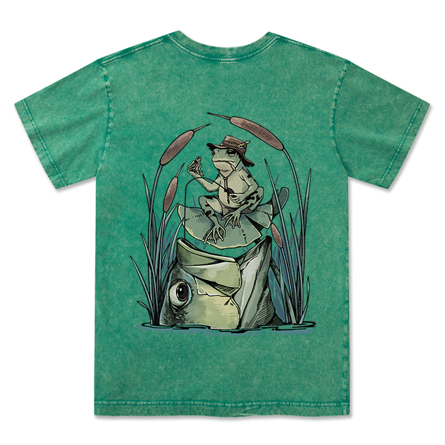 Freeleaf Largemouth Bass Unisex Washed Tee