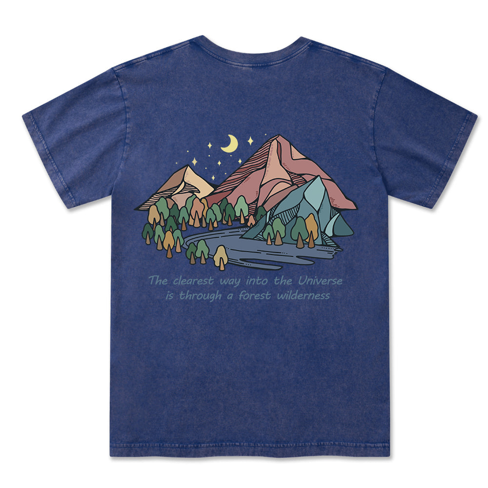 Freeleaf Pathway to the  Universe Unisex Washed Tee