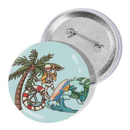 Freeleaf Eternal Summer Romance Adventure Badge Pin