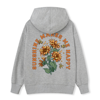 Freeleaf Sunshine Makes Me Happy Unisex Nature Inspired Hoodie