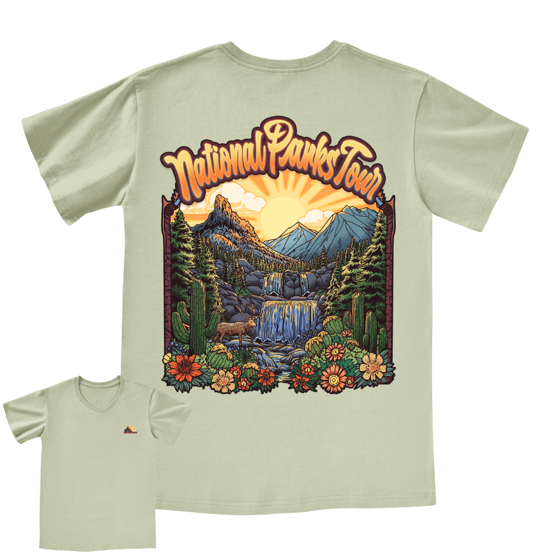 National Parks Tour V-neck Tee