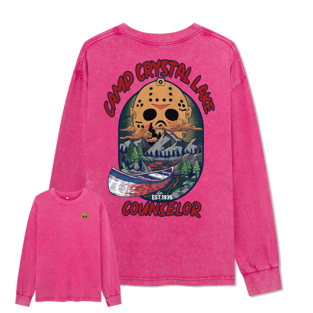 Camp Crystal Lake Washed Long Sleeve Top