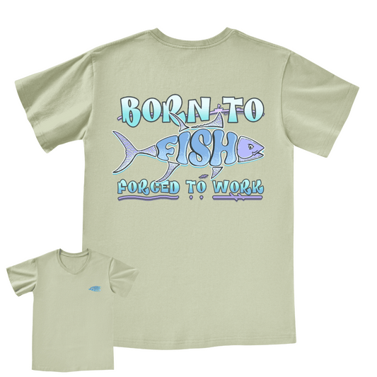 Born To Fish V-neck Tee