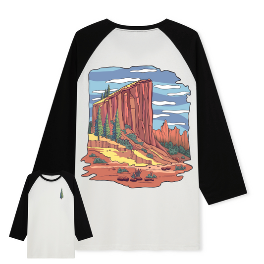 Zion National Park Raglan Long Sleeve Top