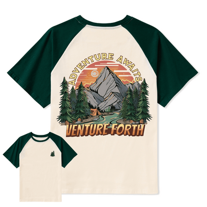 Adventure Awaits Raglan Short Sleeve Top