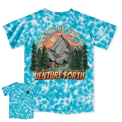 Adventure Awaits Tie Dye Tee