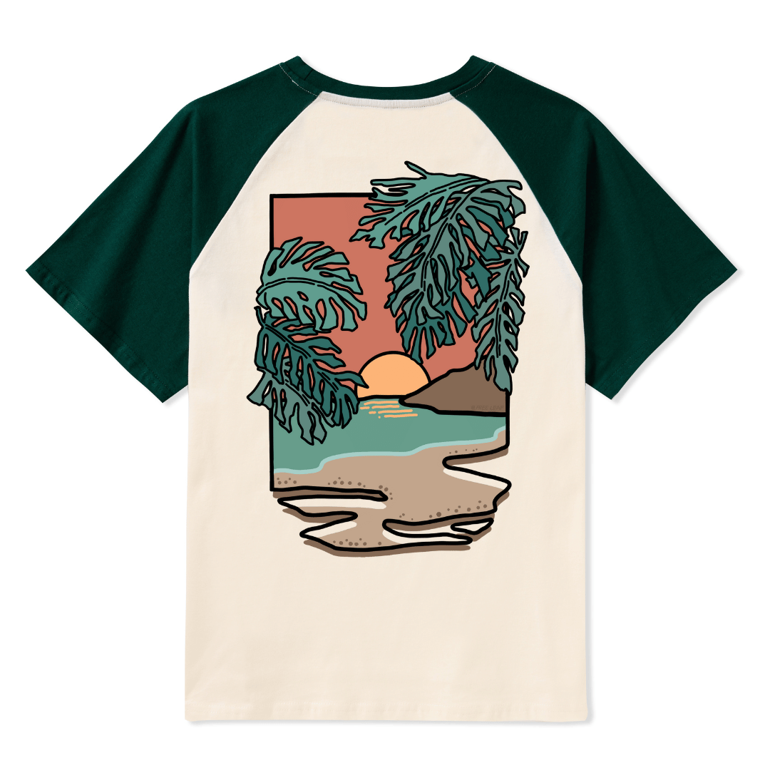 Hawaiian Vacation Raglan Short Sleeve Top