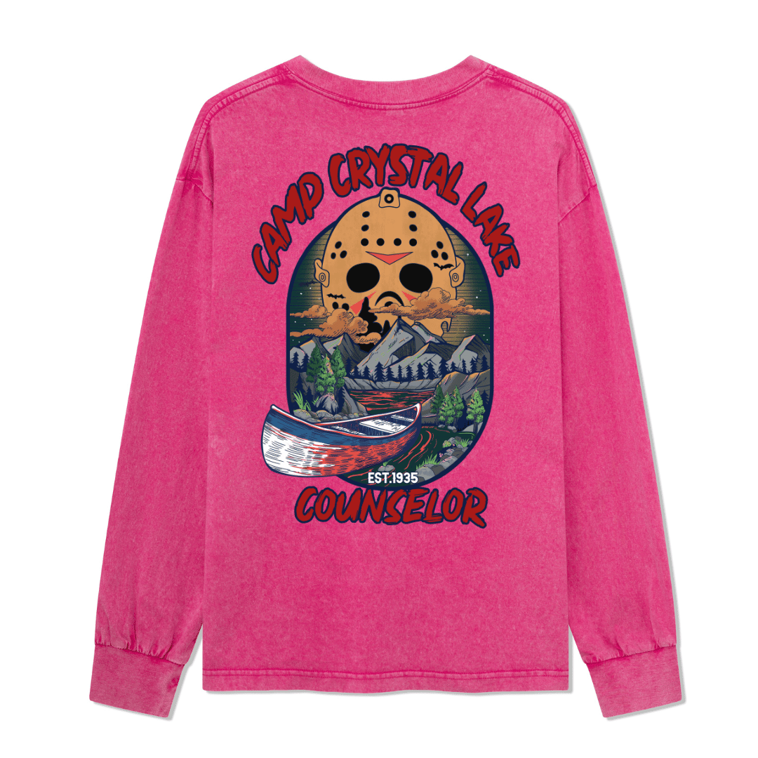 Camp Crystal Lake Washed Long Sleeve Top