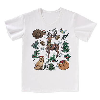 Yellowstone Christmas Wonderland V-neck Tee