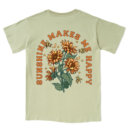 Freeleaf Sunshine Makes Me Happy Tee