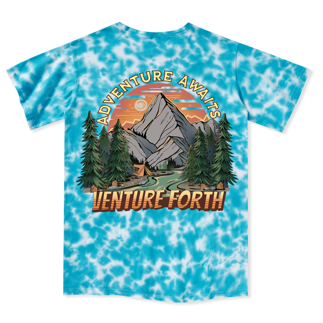 Adventure Awaits Tie Dye Tee