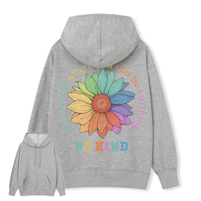 Freeleaf Be Kind Unisex Back-printed Hoodie