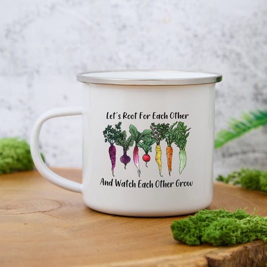 Freeleaf Let Root For Each Other Enamel Mug